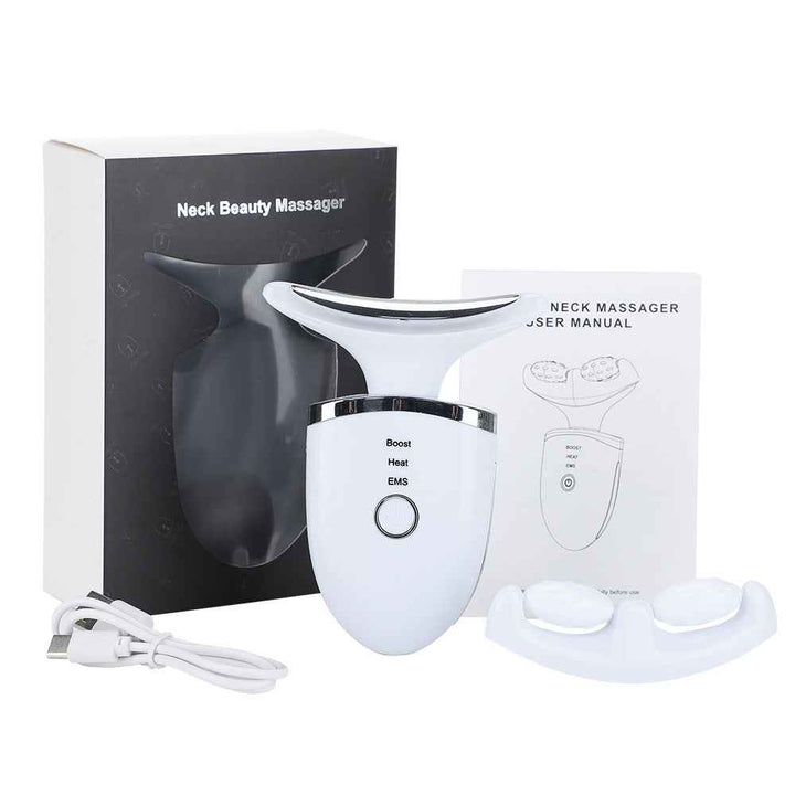 EMS Neck & Face Massager with LED & Microcurrent Therapy