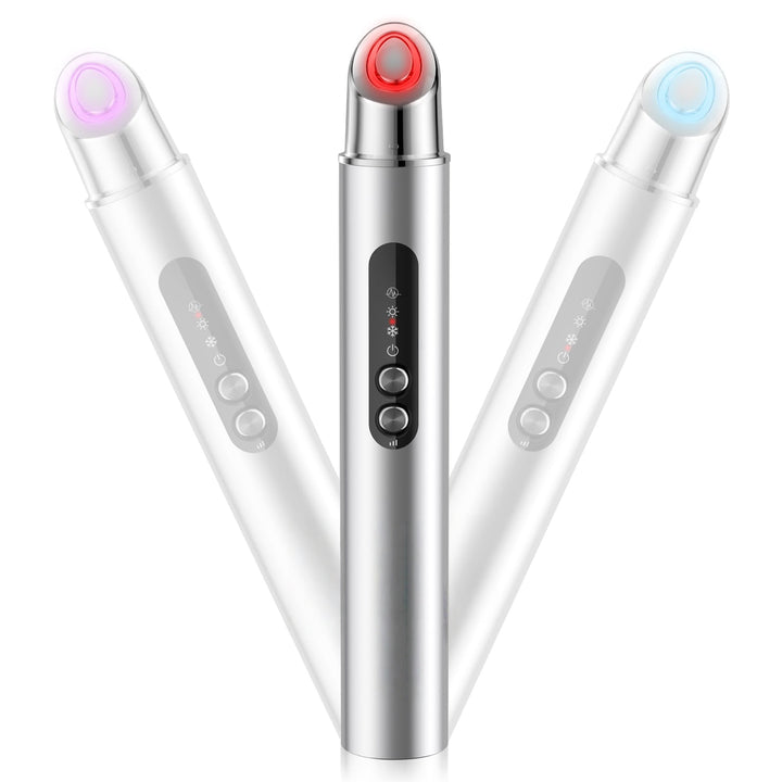 4 in 1 Eye Depuffing Massager Beauty Wand with Cold and Heat Facial Therapy - Beauténova