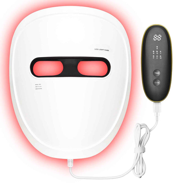 7-Color LED Red Light Face Mask with Infrared for Skin Care