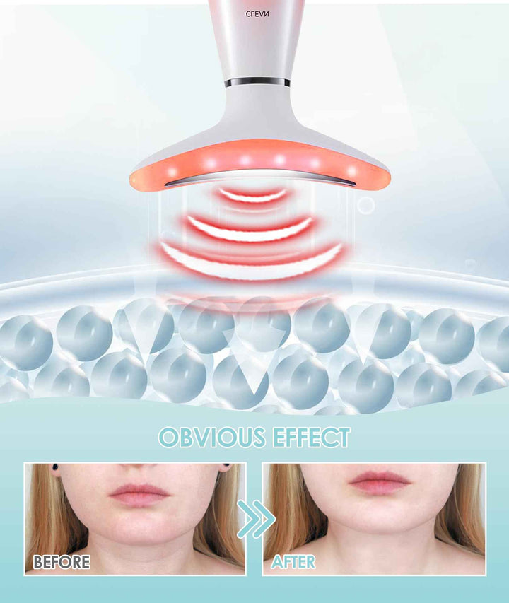 7-Color Neck & Face Beauty Massager for Home Skincare