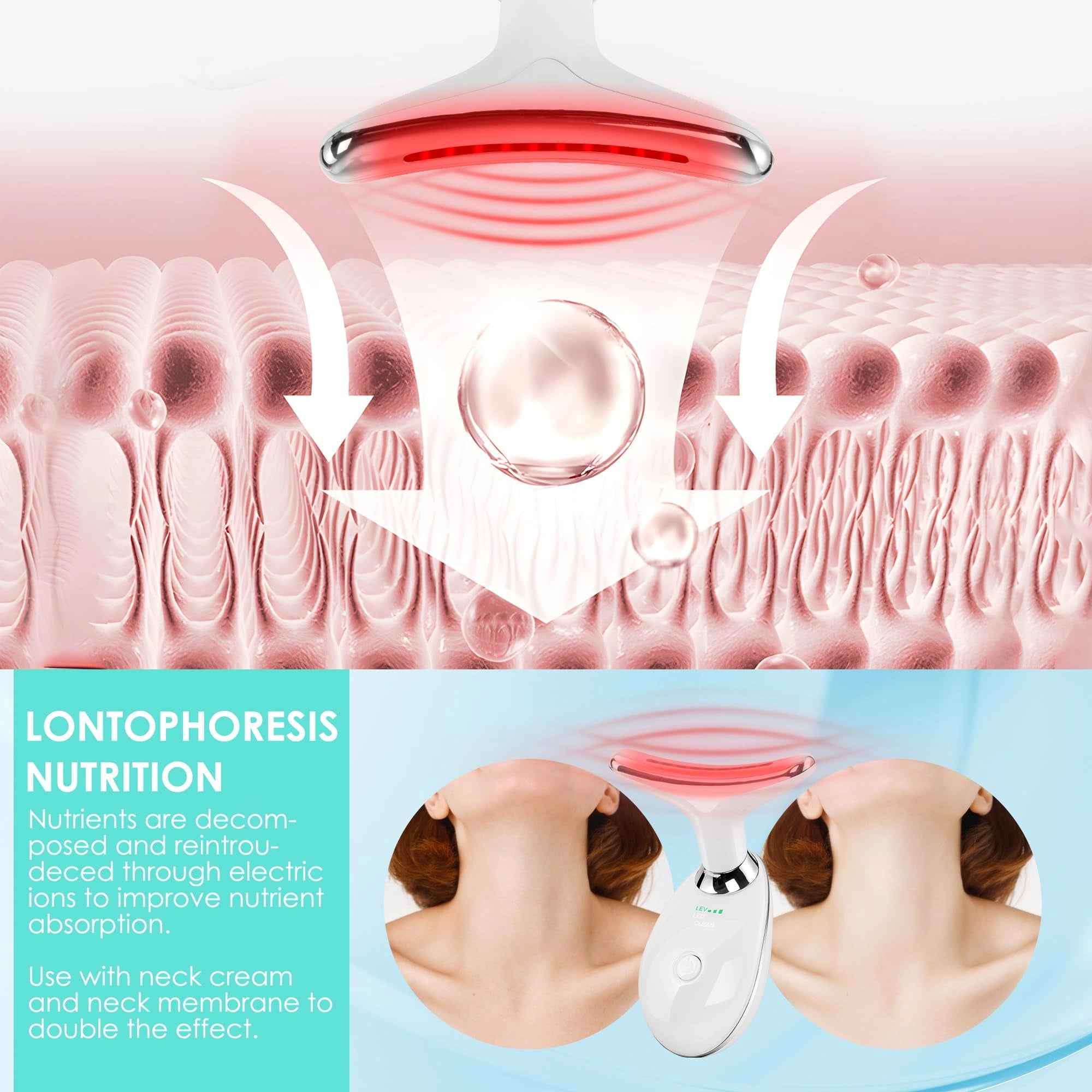 RF skin tightening device for face and neck using radio frequency technology