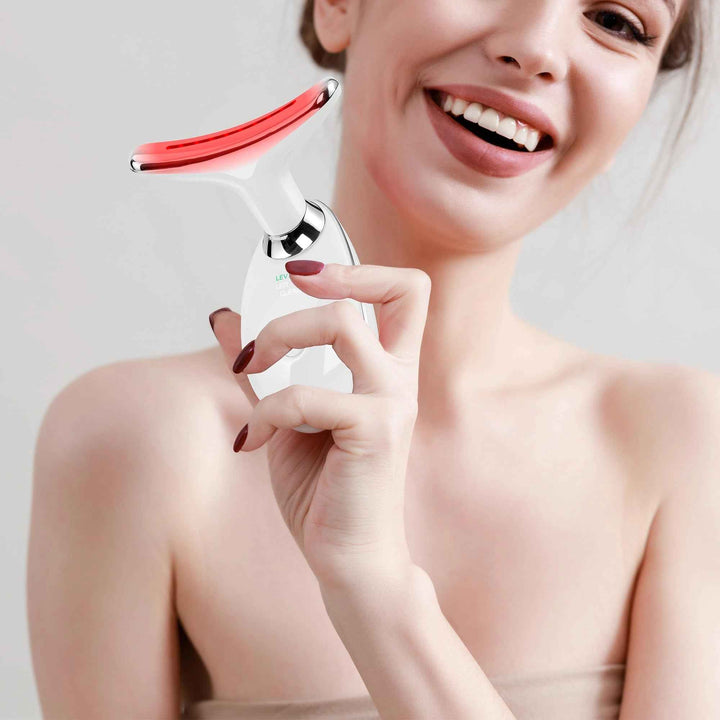 7-Color RF LED Skin Tightening Tool for Face and Neck
