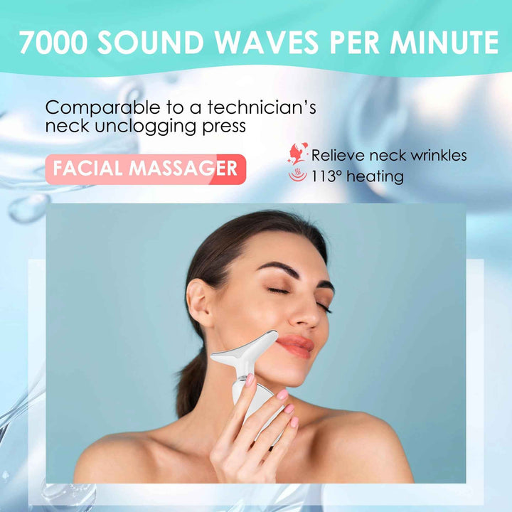 7-Color RF LED Skin Tightening Tool for Face and Neck