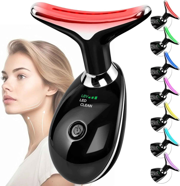 7-Color RF LED Skin Tightening Tool for Face and Neck
