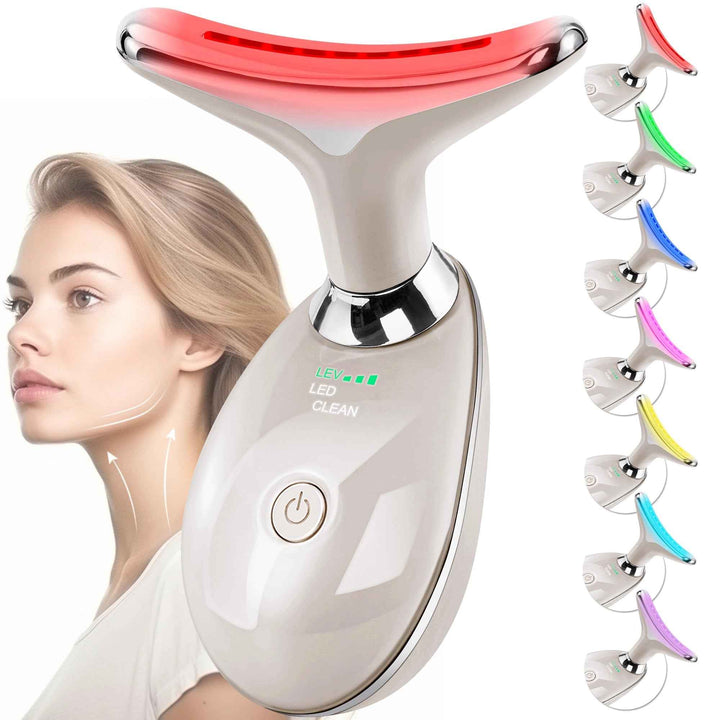 7-Color RF LED Skin Tightening Tool for Face and Neck
