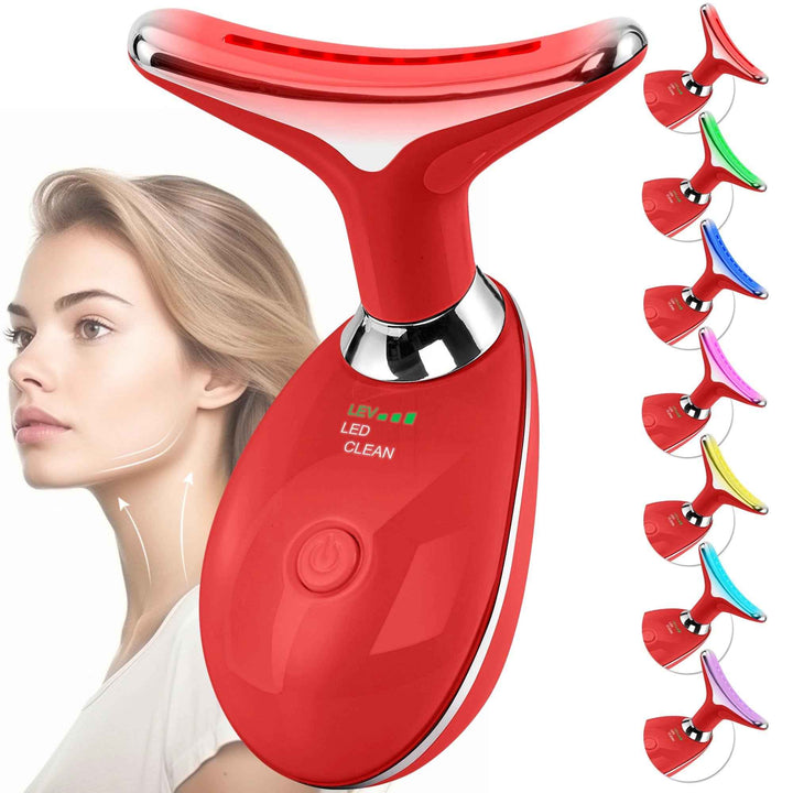 7-Color RF LED Skin Tightening Tool for Face and Neck
