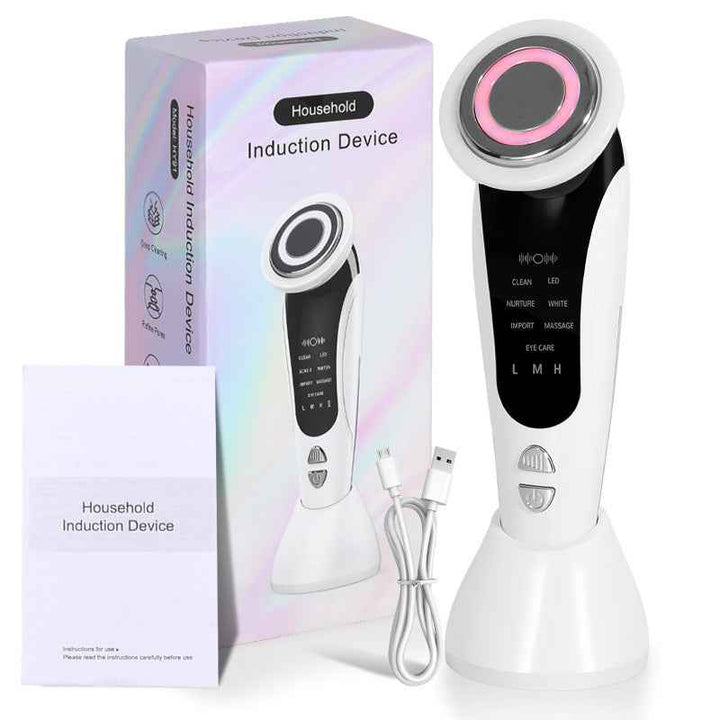 7-in-1 LED Facial Massager – Cleansing, Lifting & Skin Rejuvenation Tool