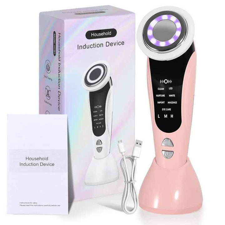 7-in-1 LED Facial Massager – Cleansing, Lifting & Skin Rejuvenation Tool