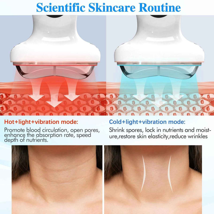 Cold and Heat Facial Massager for Lifting and Wrinkle Care