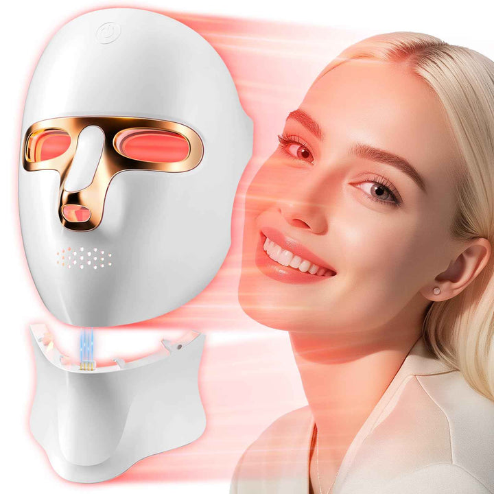 Cordless Red Light Therapy Mask for Face with USB-C Recharge