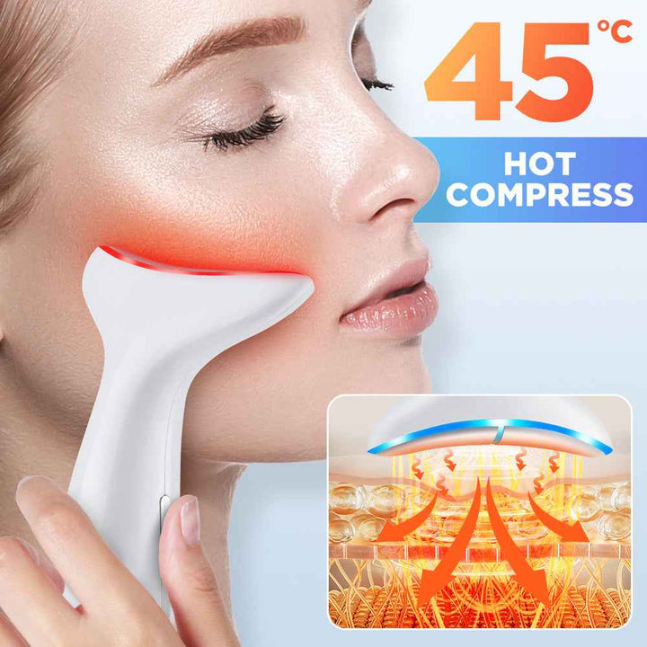 EMS Microcurrent LED Neck Massager with Heat Therapy
