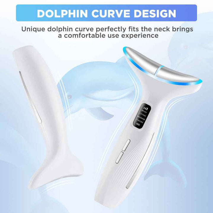 EMS Microcurrent LED Neck Massager with Heat Therapy