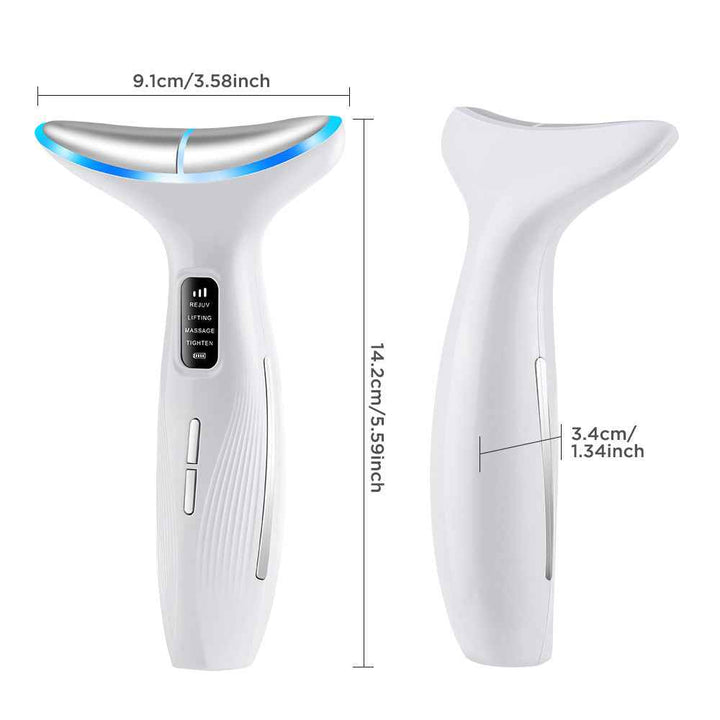 EMS Microcurrent LED Neck Massager with Heat Therapy