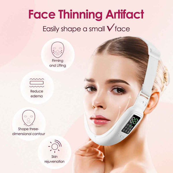 EMS Microcurrent V-Face Massager with Heat and LED Light