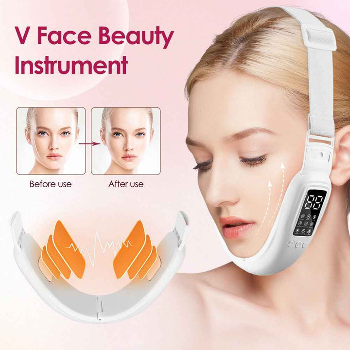 EMS Microcurrent V-Face Massager with Heat and LED Light