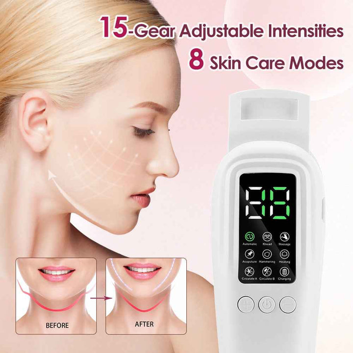 EMS Microcurrent V-Face Massager with Heat and LED Light