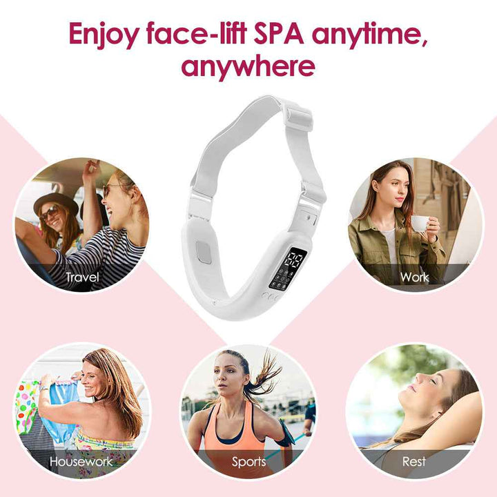 EMS Microcurrent V-Face Massager with Heat and LED Light