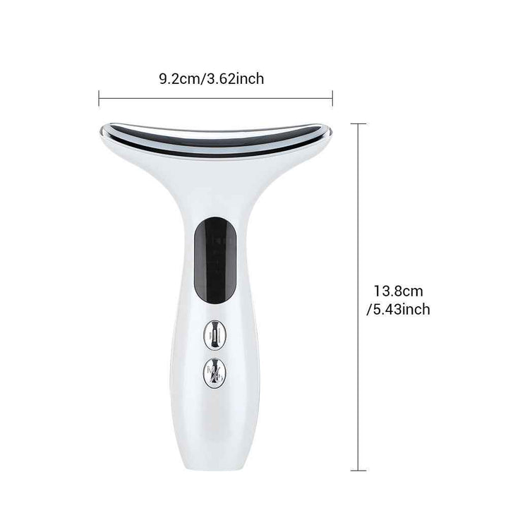 EMS Neck and Face Massager with Heat, LED and Sonic Vibration