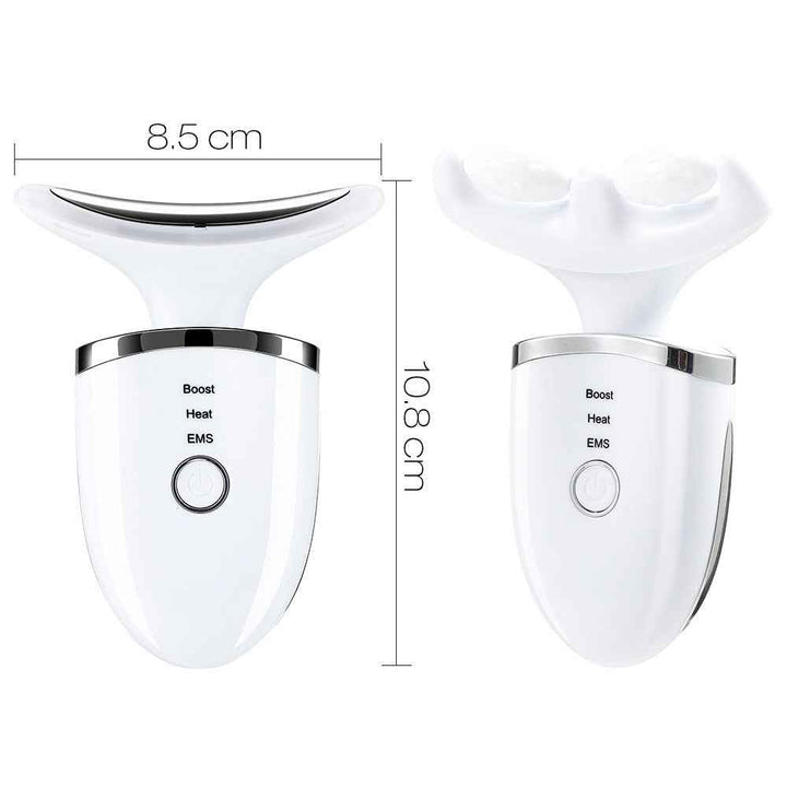 EMS Neck & Face Massager with LED & Microcurrent Therapy