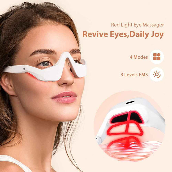 EMS Red Light Eye Massager for Dark Circles & Wrinkles