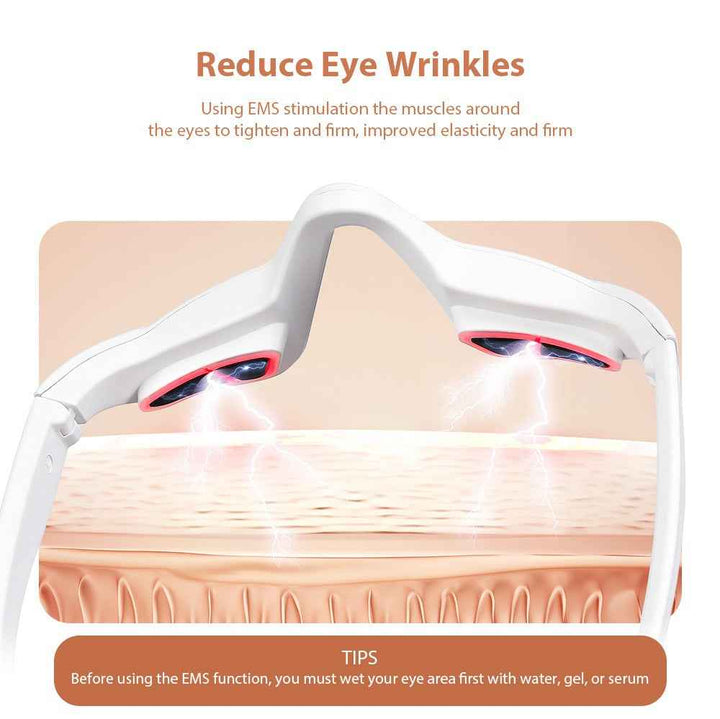 EMS Red Light Eye Massager for Dark Circles & Wrinkles
