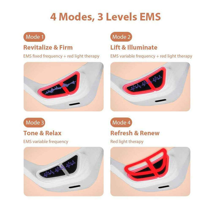 EMS Red Light Eye Massager for Dark Circles & Wrinkles