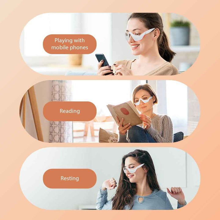 EMS Red Light Eye Massager for Dark Circles & Wrinkles