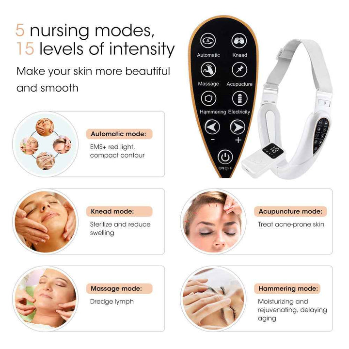 EMS V-Face Lifting Device with LED and Remote Control