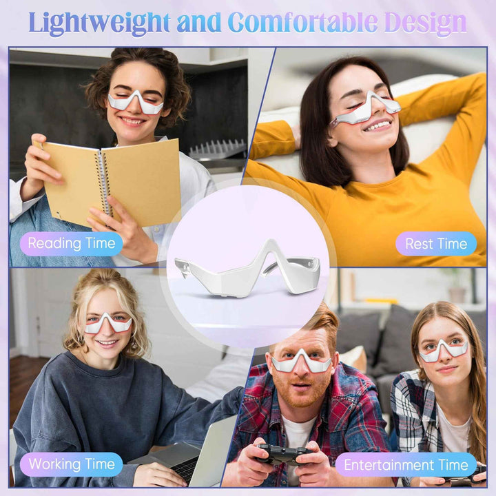 Eye Massager with Light Therapy – Relieves Bags, Fatigue and Circles