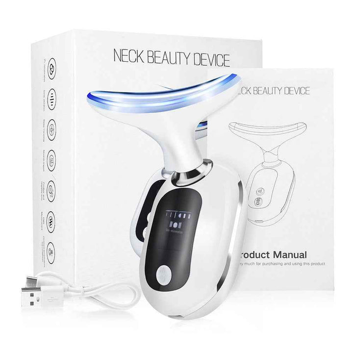 Home Use Neck Massager – EMS Microcurrent Firming & Neck Line Care Tool