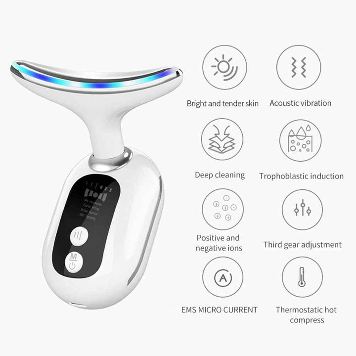 Home Use Neck Massager – EMS Microcurrent Firming & Neck Line Care Tool