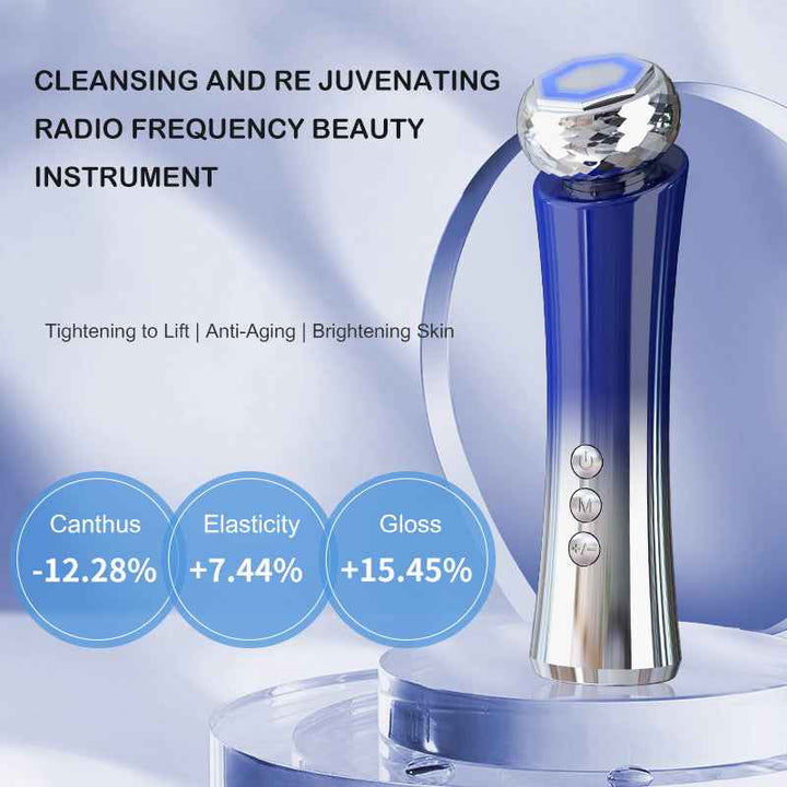 Hot and Cold EMS Face Lifting Device with RF and 3-Color LED Light