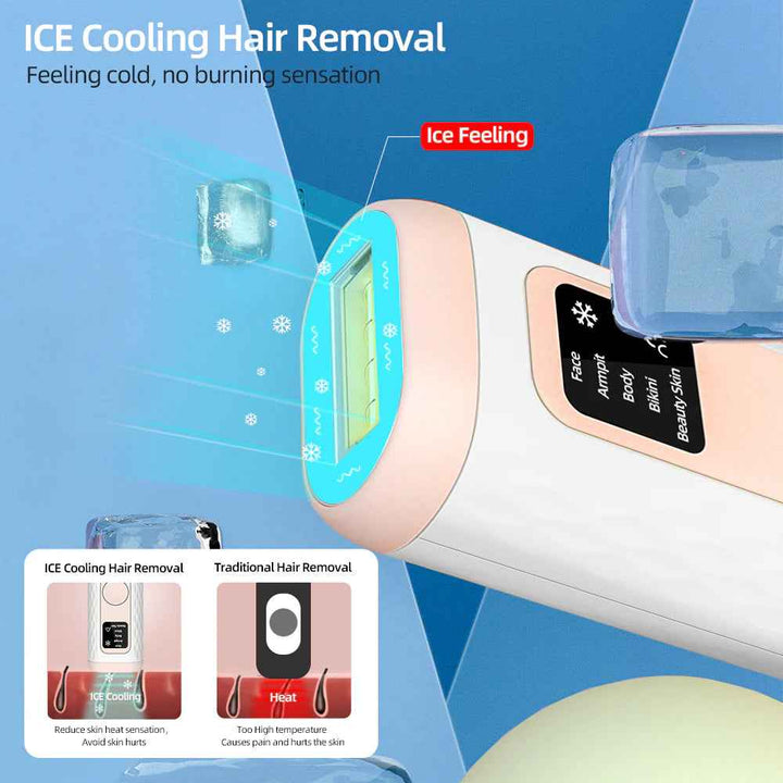 Ice Cooling IPL Hair Removal Device Smooth
