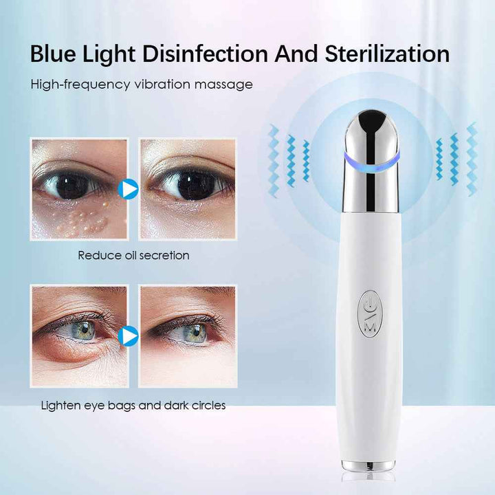 LED Eye Massager Wand – Heated Vibration and Light Therapy