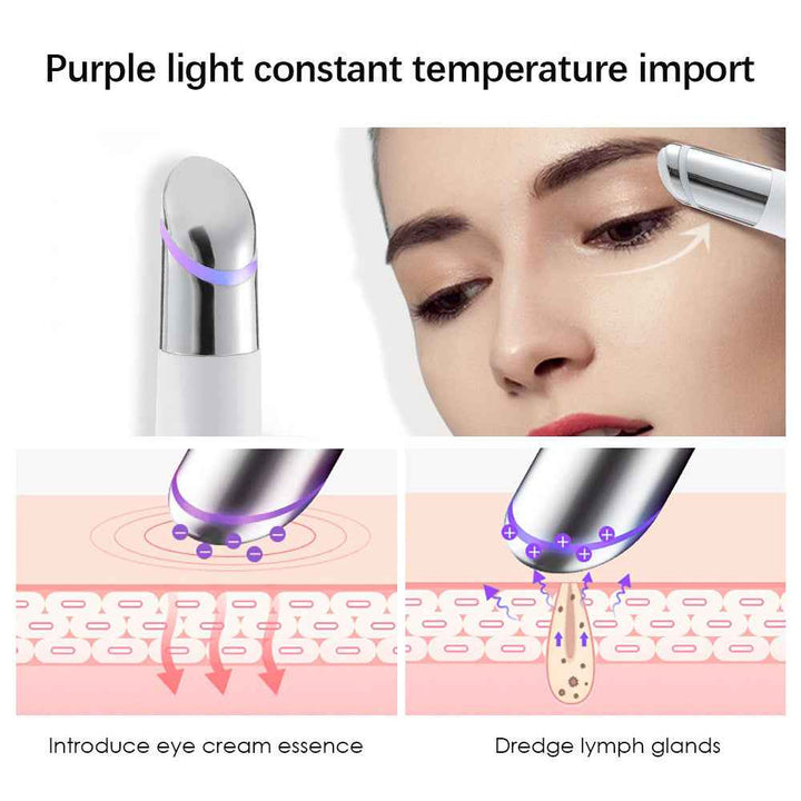 LED Eye Massager Wand – Heated Vibration and Light Therapy