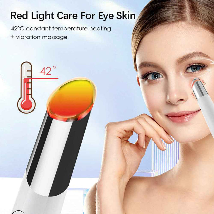 LED Eye Massager Wand – Heated Vibration and Light Therapy