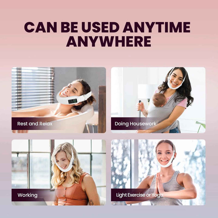 Microcurrent V-Face Lifting Device – 8 Modes, 15 Intensities
