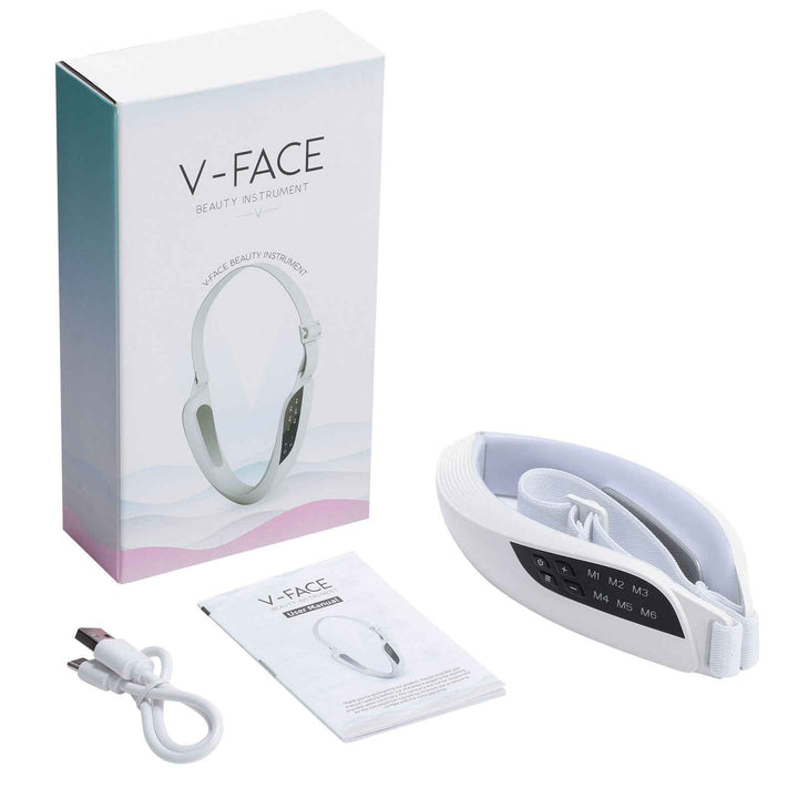 Microcurrent V-Face Lifting Mask – EMS Facial Firming Device