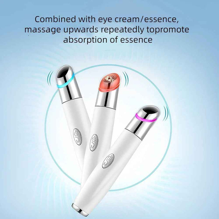 Portable Eye Massager with LED Light, Vibration & Warm Therapy