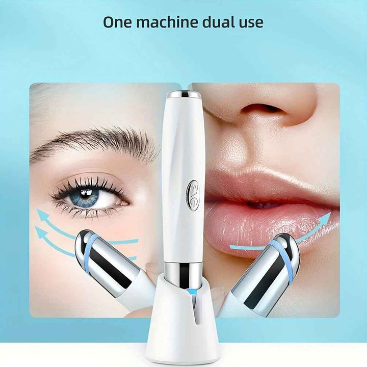 Portable Eye Massager with LED Light, Vibration & Warm Therapy