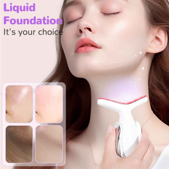 Portable Neck & Face Beauty Device – Heating & Vibration Massager