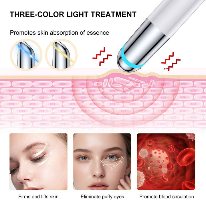 RF Eye Beauty Device – Heated Vibration Eye Massager for Home Use