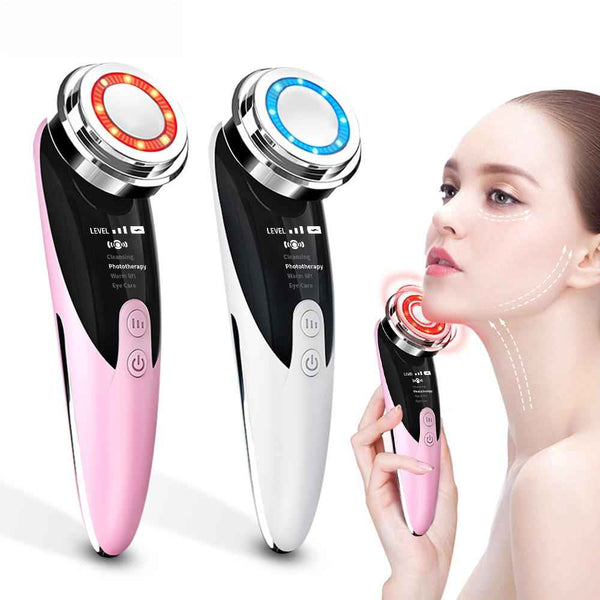 RF Face Massager – LED Light Therapy & Vibration for Wrinkle Removal