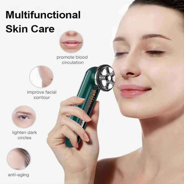 RF Microcurrent Facial Massager – EMS Lifting Beauty Device