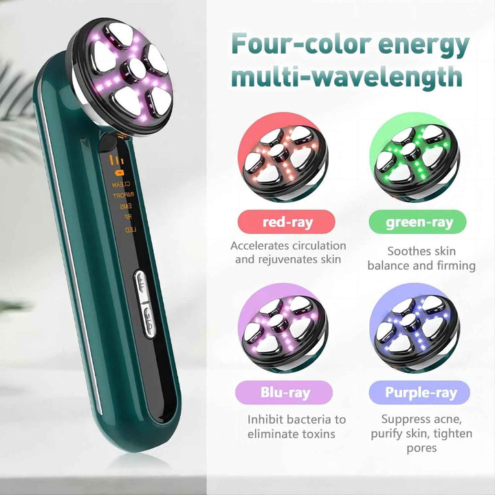 RF Microcurrent Facial Massager – EMS Lifting Beauty Device