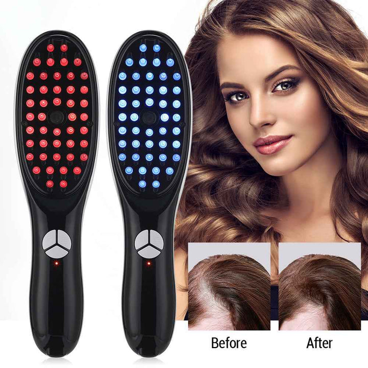 Red & Blue Light Electric Scalp Massager Hair Comb