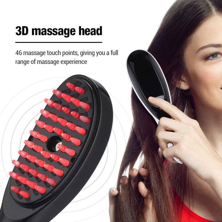 Red & Blue Light Electric Scalp Massager Hair Comb
