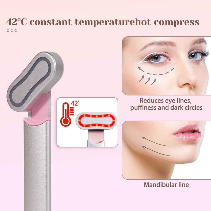 Rotating EMS Eye Massager Wand with Heat and Microcurrent