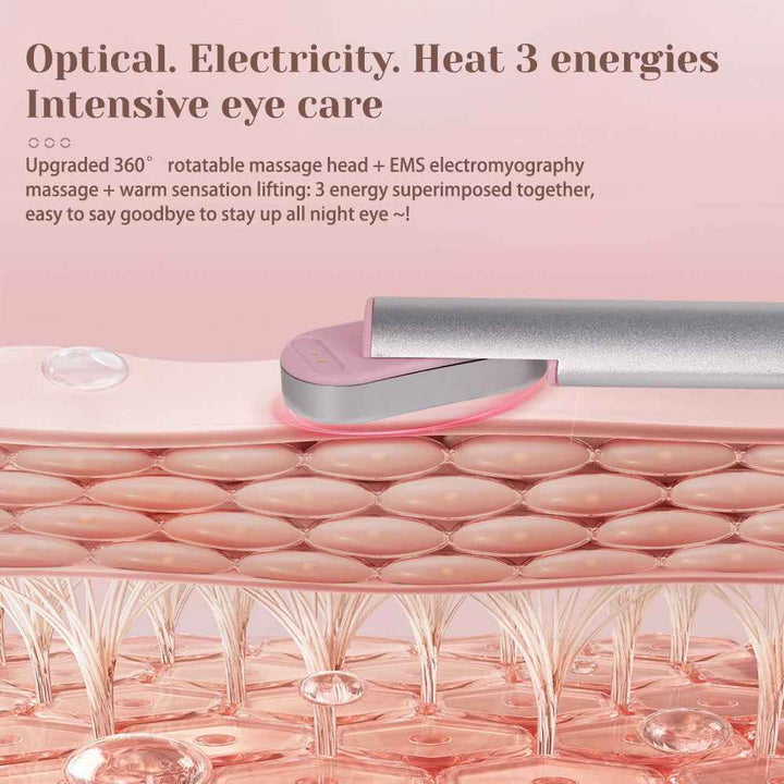 Rotating EMS Eye Massager Wand with Heat and Microcurrent