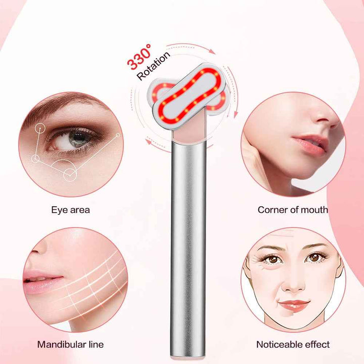Rotating EMS Eye Massager Wand with Heat and Microcurrent